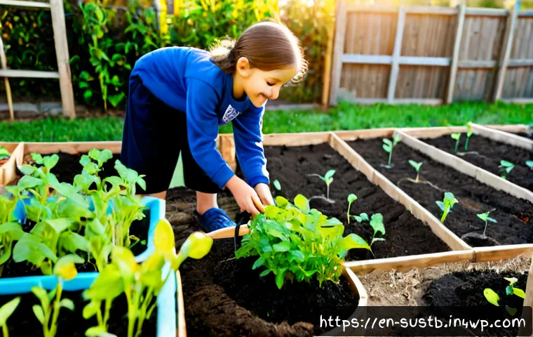 자연을 사랑하는 어린이 만들기 - Photorealistic lifestyle scene of a cheerful elementary-school child in practical outdoor clothes ge...
